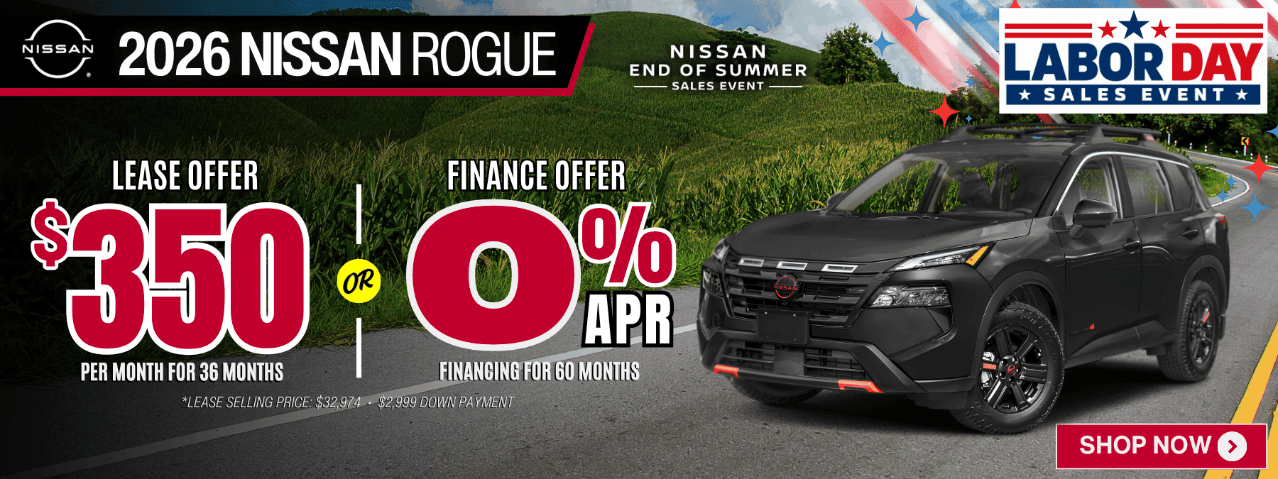 2026 nissan rogue apr lease offer