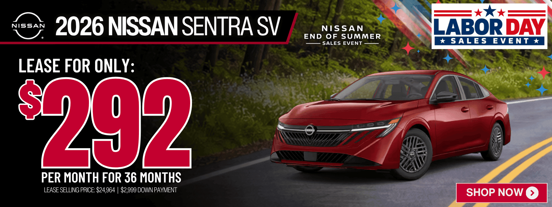 2026 nissan sentra lease offer