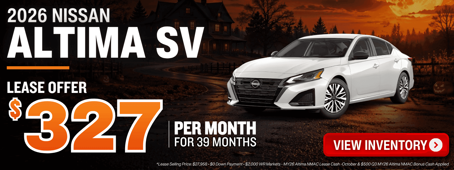 nissan altima lease offer october 2026