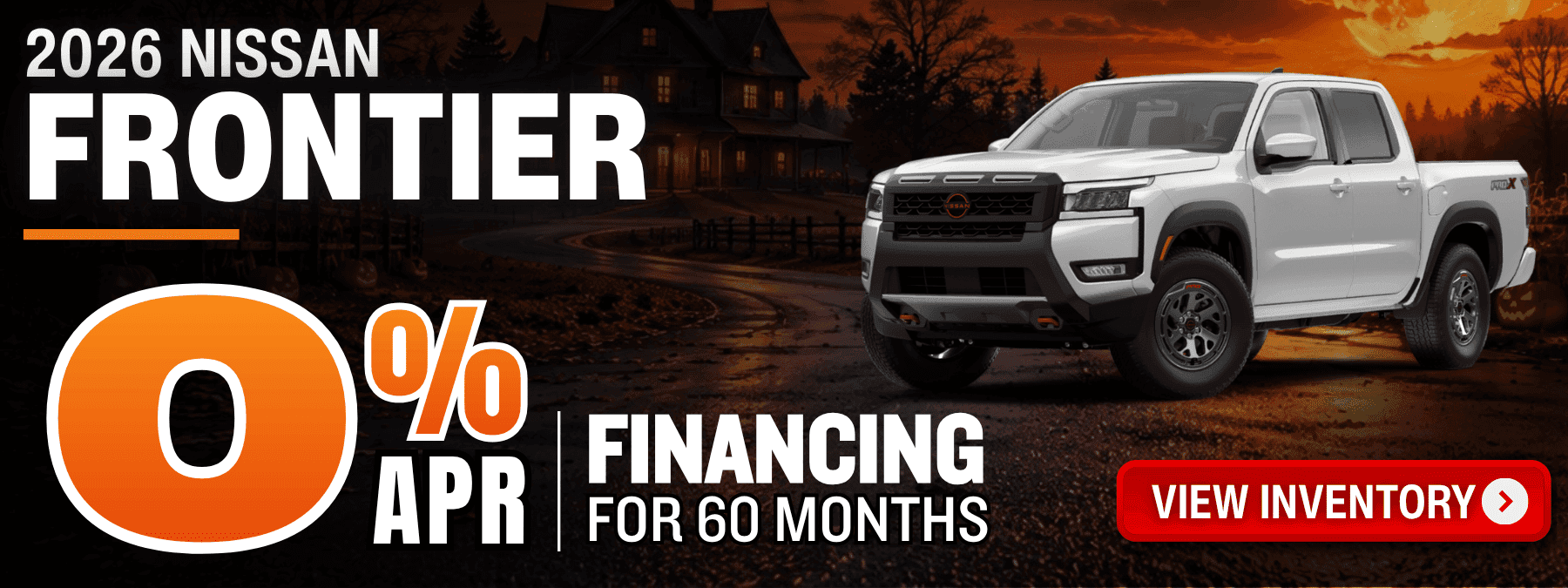 nissan frontier finance offer october 2026