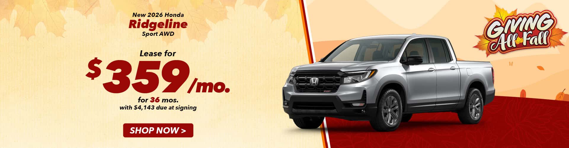 Shop New Ridgeline Offers