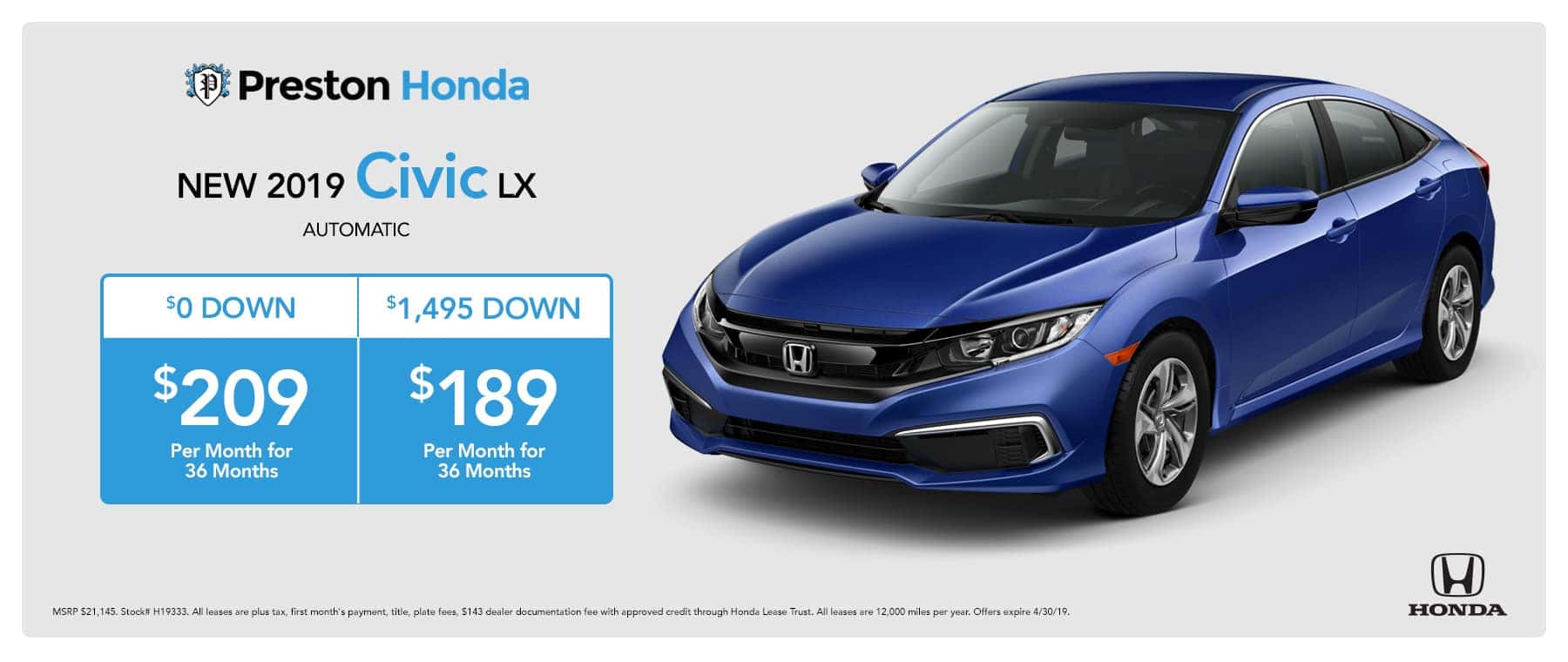 Preston Honda in New Castle, PA New & Used Cars