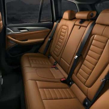 2018 BMW X3 leather seating