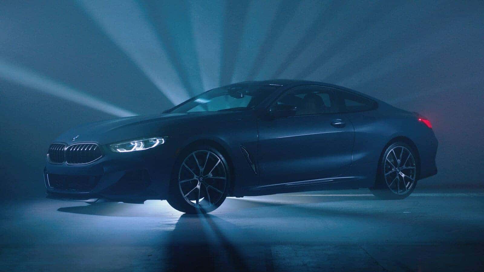 2019 BMW 8 Series in front of light