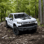 2025 Chevy Silverado 1500 Pickup Truck in the forest