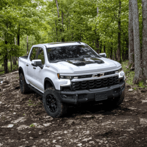 2025 Chevy Silverado 1500 Pickup Truck in the forest