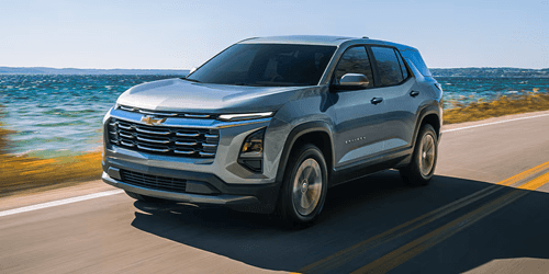 Chevrolet Equinox driving by the ocean