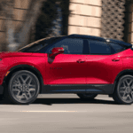 Chevy Blazer Driving Down the Road