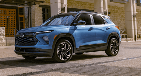 Chevrolet SUV parked on a street