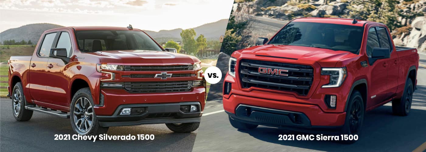 2021 Chevy Silverado 1500 Vs. GMC Sierra 1500 | Price, Engine, Interior