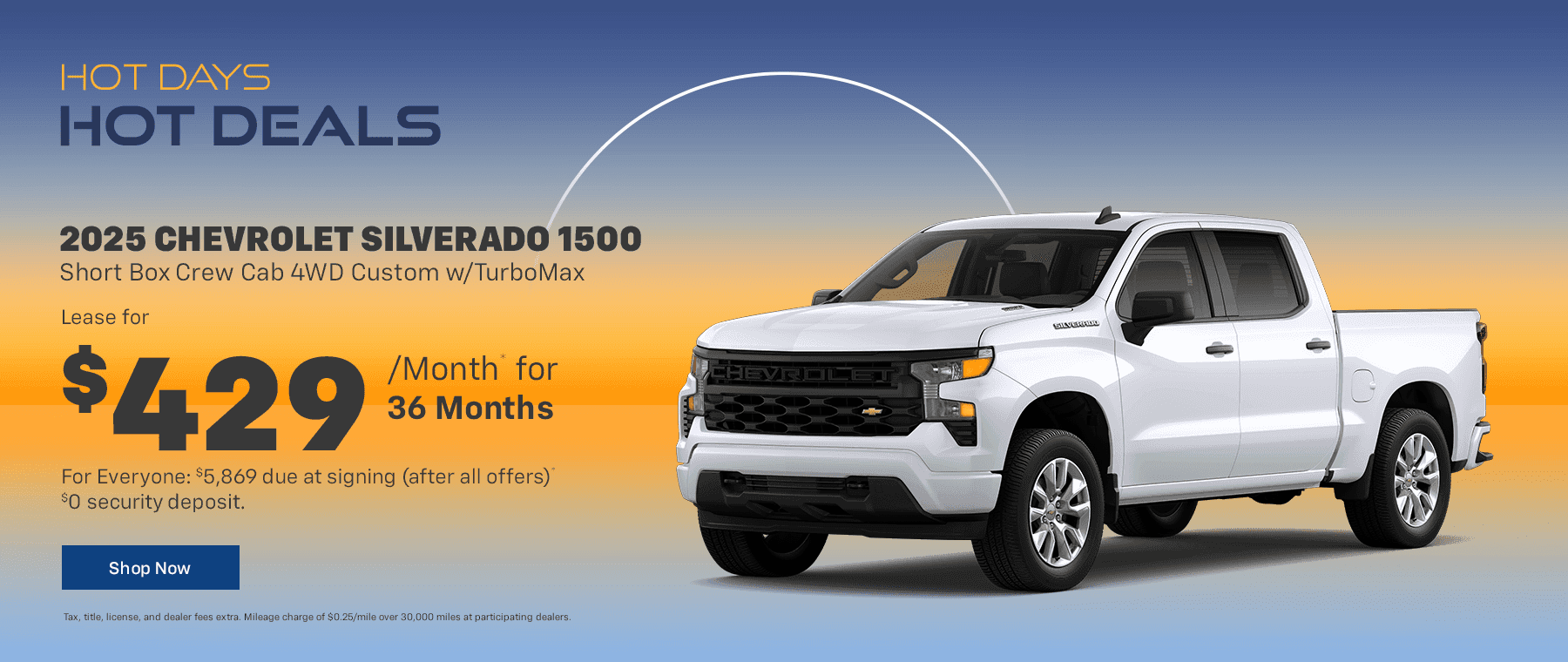 2025 CHEVROLET Silverado 1500 Short Box Crew Cab 4WD Custom w/TurboMax