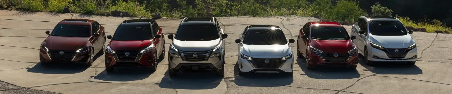 Nissan SUV lineup at Reliance Nissan near Pearland, TX