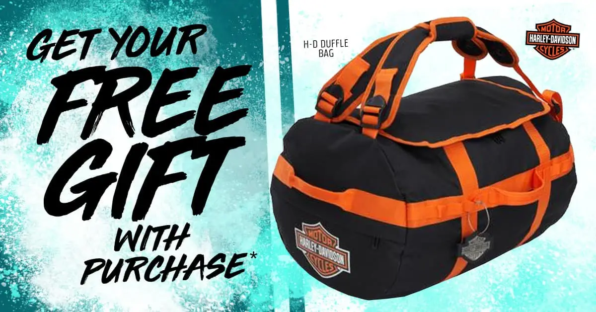 free duffle bag with purchase