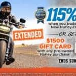 $1500 Gift Card on Pre-Owned Purchase or 115% Kelley Blue Book Value on Trade