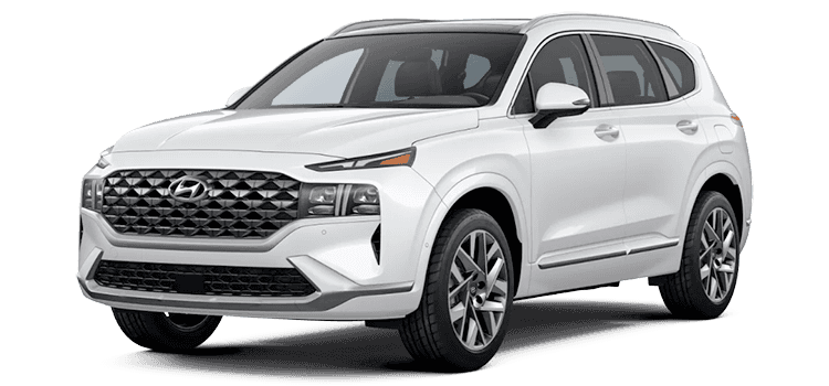 White Hyundai Santa Fe