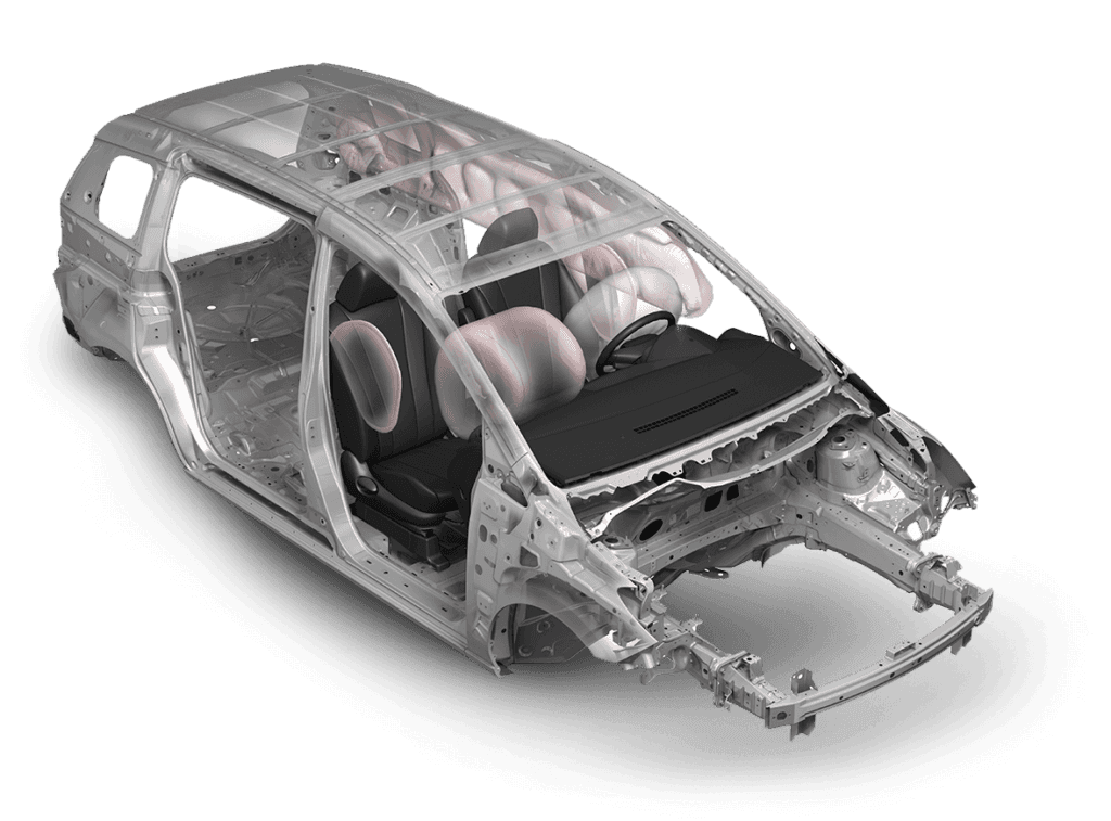 These technologies help protect occupants and reduce damage in the event of a collision. They include the rigid SKYACTIV®-Body with ring structure, seatbelt with pretensioner and load limiter, anti-intrusion brake pedal, SRS Airbag Systems2, and more.