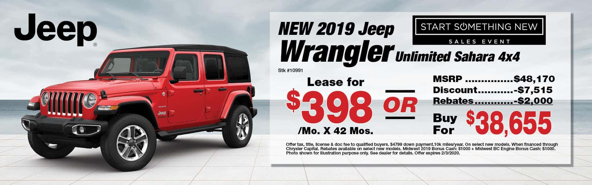 New 2019 Jeep Wrangler