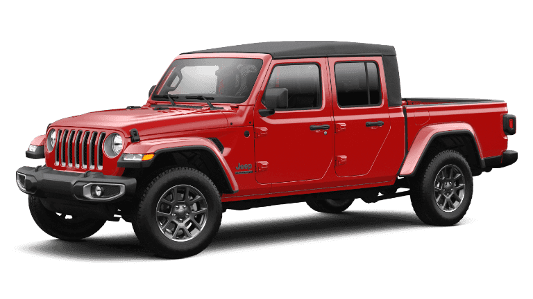 2021 Jeep Gladiator 80th Anniversary in Firecracker Red