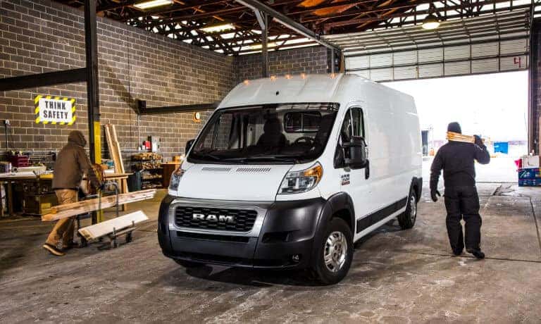 2021 Ram ProMaster exterior inside warehouse garage
