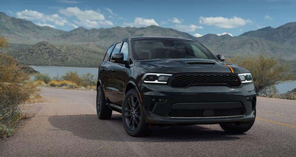 2023 Dodge Durango on a mountainous country road