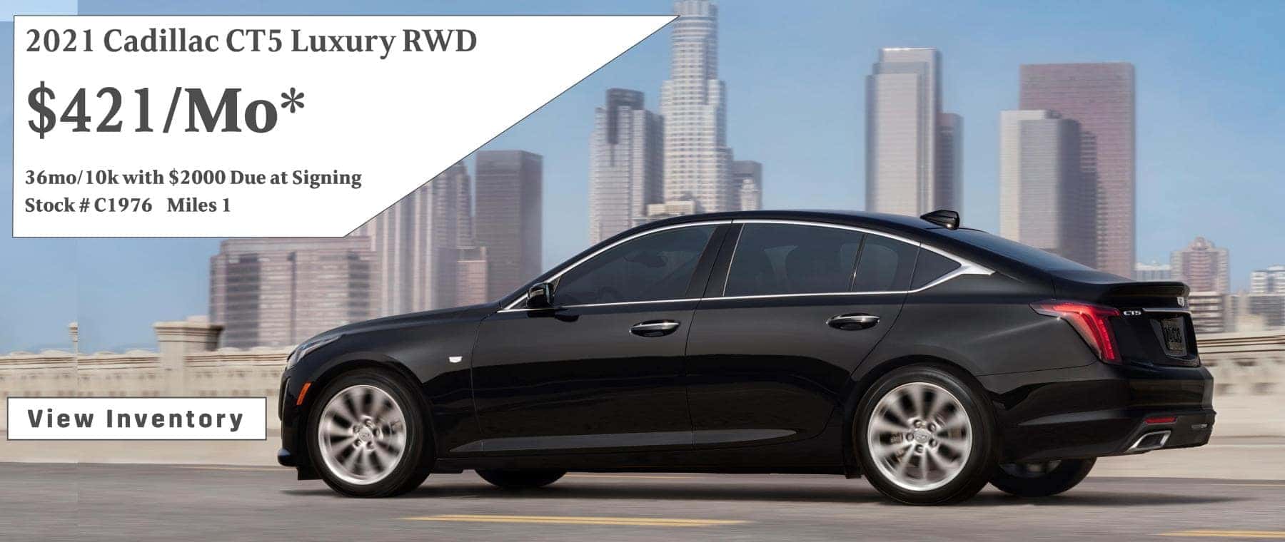 April Cadillac CT5 Lease Special $421/mo*