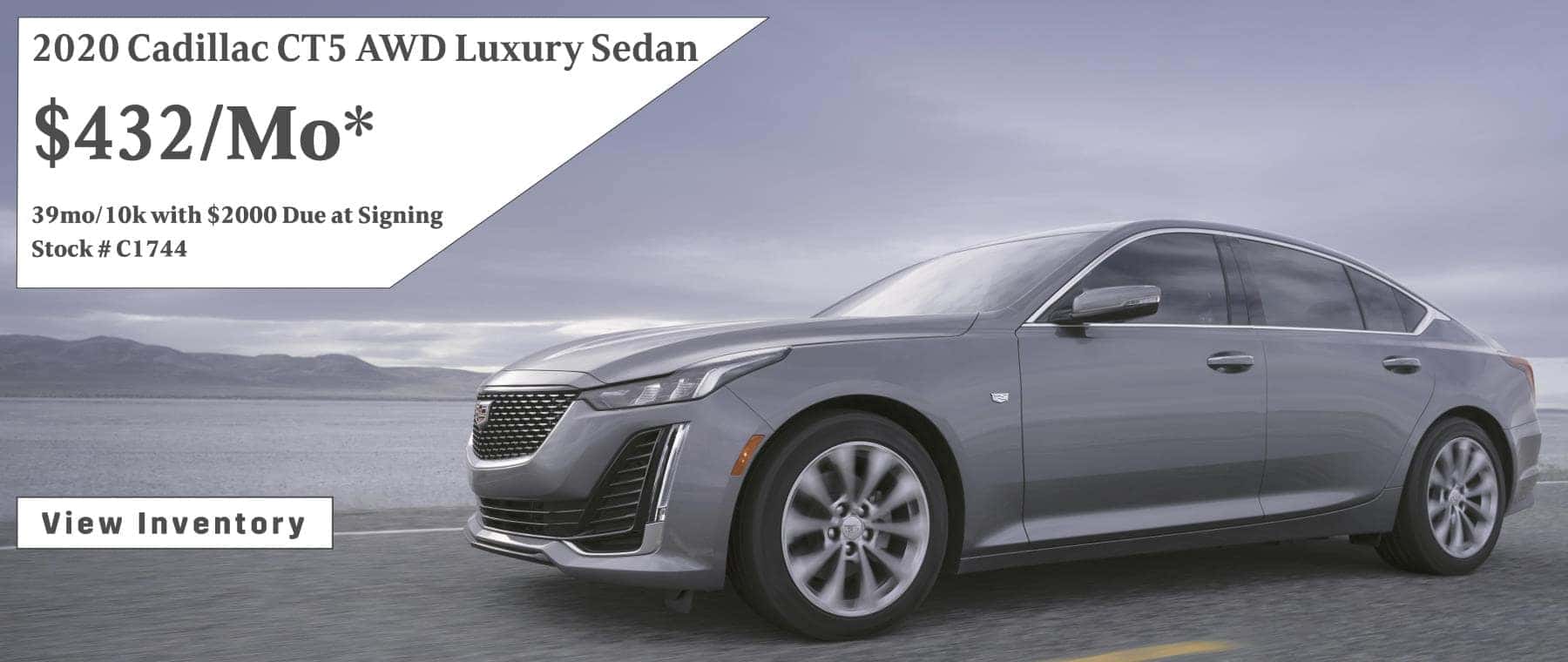 September 2020 CT5 Lease Offer $432/mo
