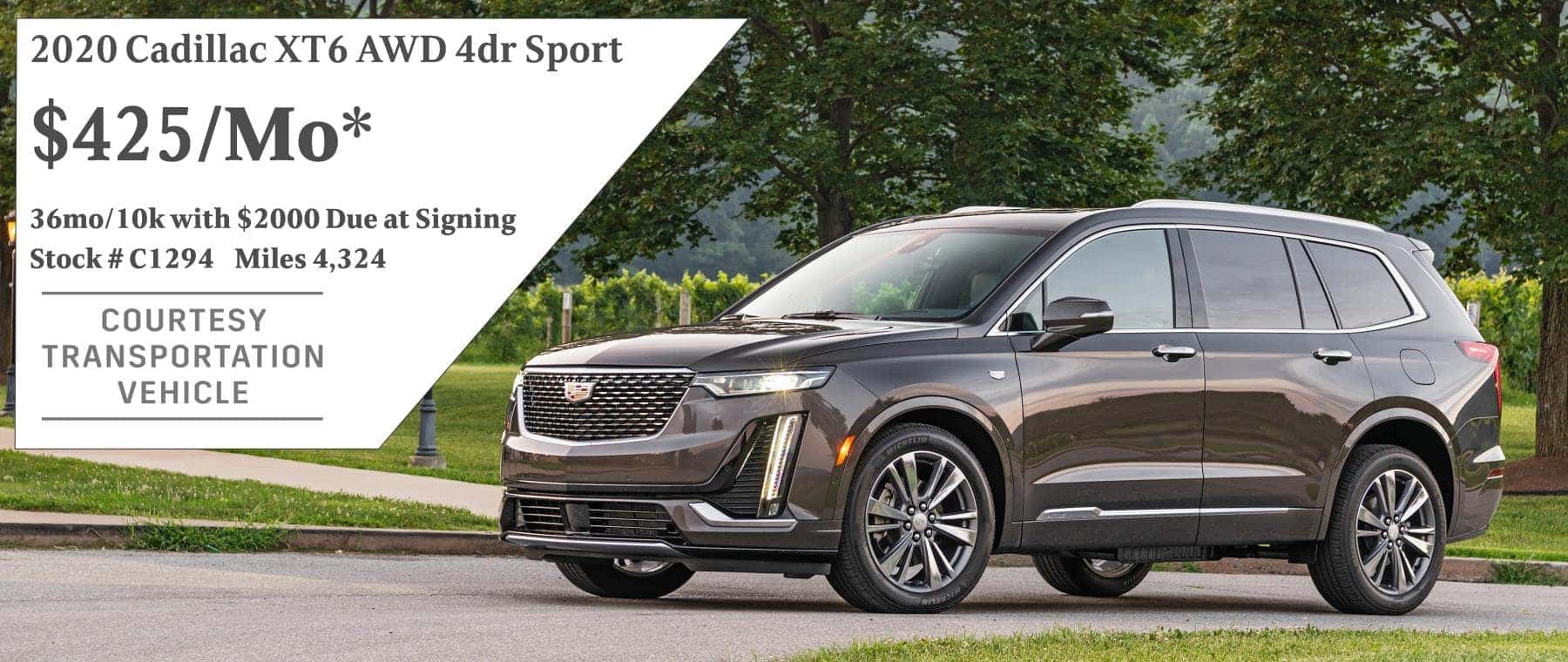 September 2020 XT6 Lease Offer $425/mo