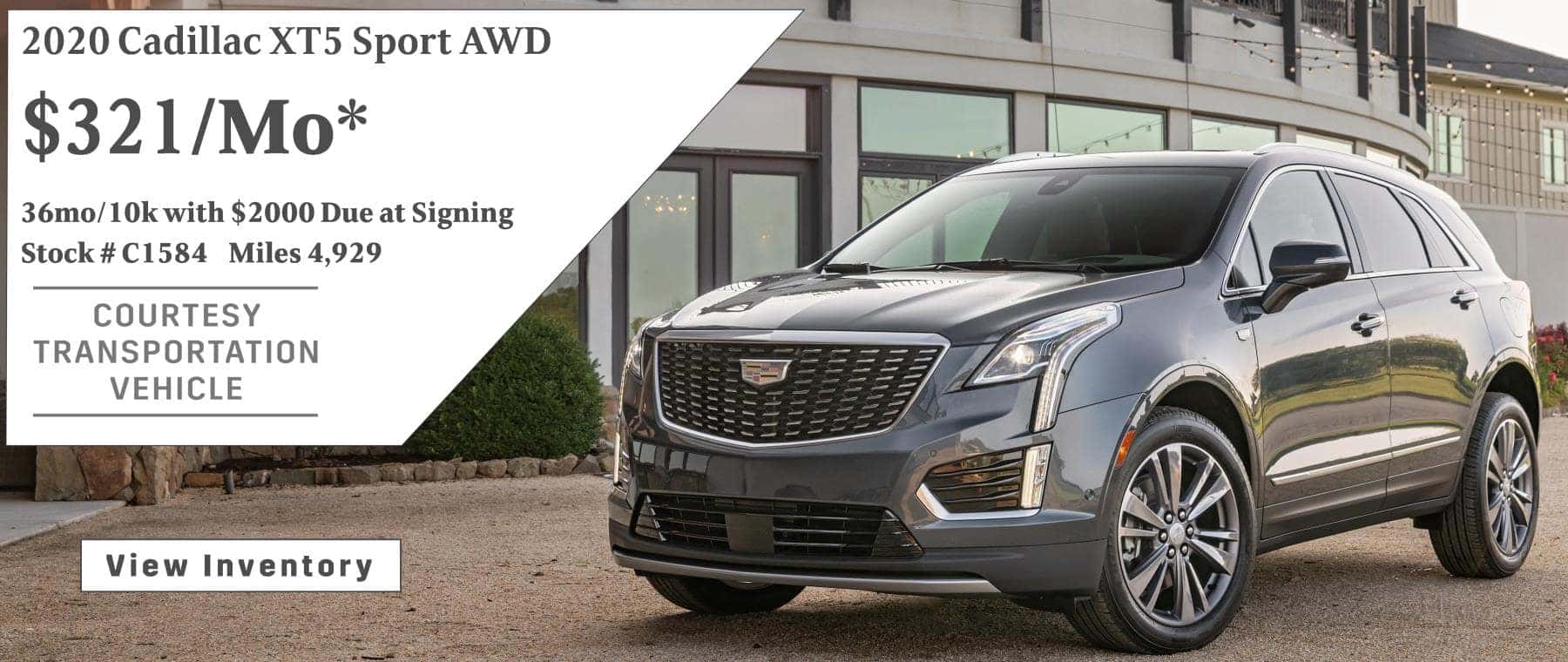 October XT5 Lease offer $321/mo*