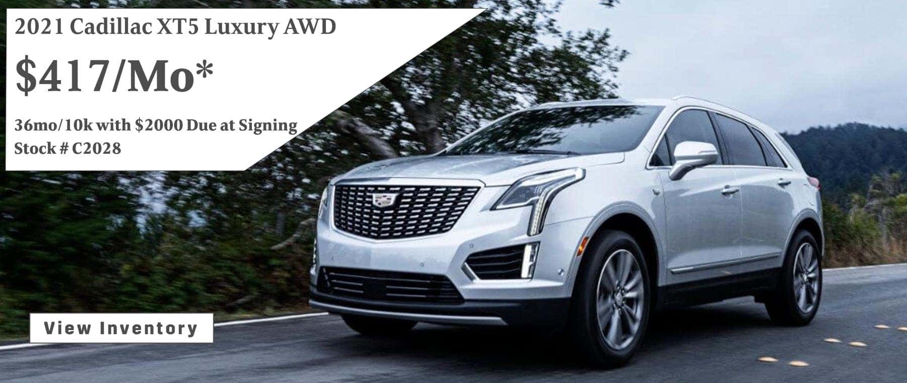 March Cadillac XT5 Lease Special $417/mo*