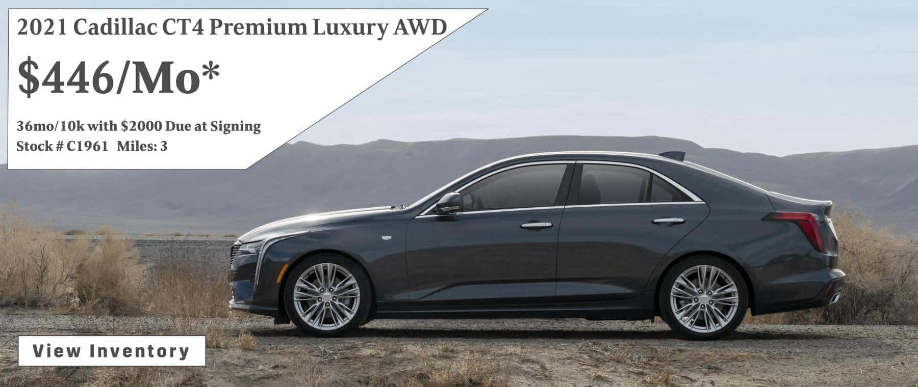 October 2021 CT4 Lease Special $446/mo.*