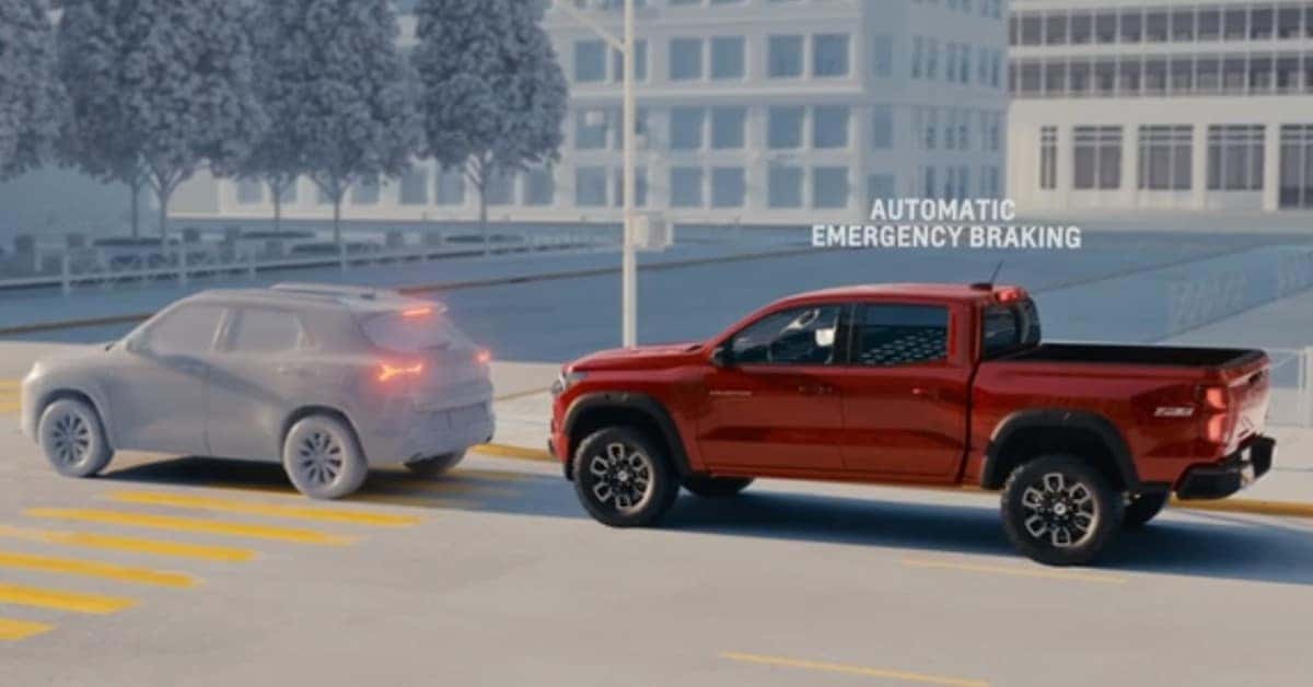 Automatic Emergency Braking on the 2023 Chevrolet Colorado