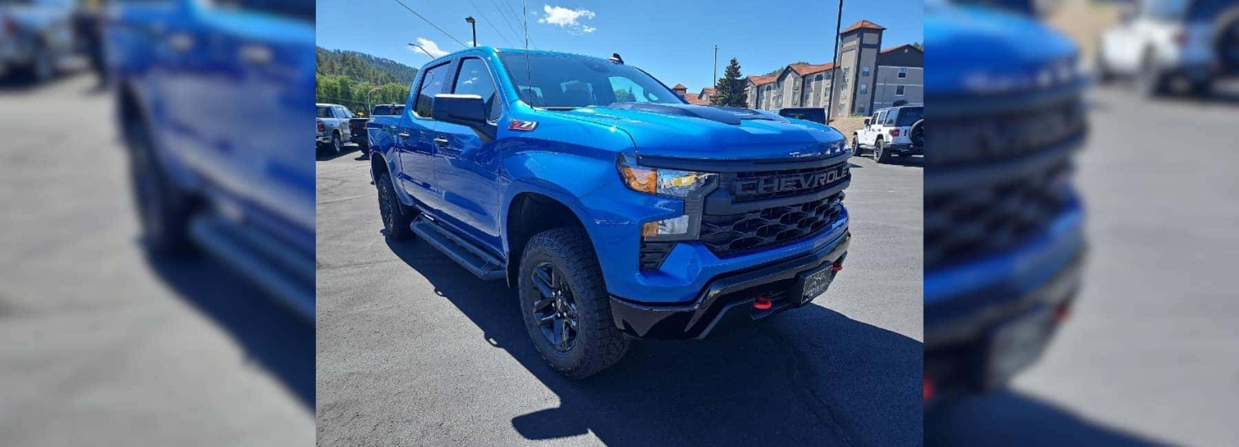 Blue 2024 Chevrolet Silverado 1500 Parked at Sierra Blanca Motors | Chevrolet Dealership Near Mescalero, NM