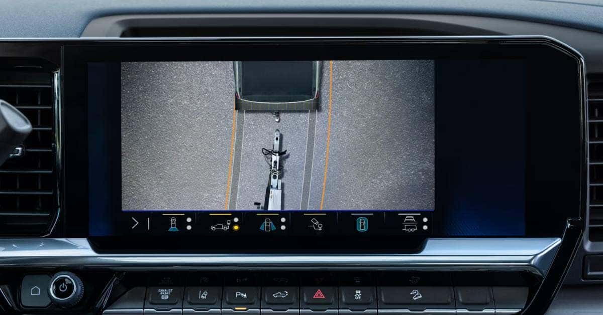 Overhead view showing towing ability in the 2025 Chevrolet Silverado 3500 HD | Sierra Blanca Motors