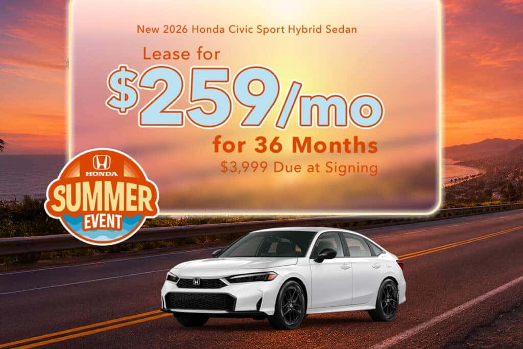 New 2026 Honda Civic Sport Hybrid Sedan