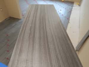 September 30, 2016 - Wood-grain tile from Italy laid by Simeone Floors. Sunnyside Acura Nashua, NH