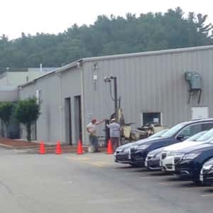 July 14, 2015 - Testing soil composition for Service Department Addition
