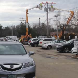 New transformer being installed at Sunnyside Acura in Nashua, NH