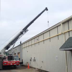 Installing new heat and air conditioning at Sunnyside Acura in Nashua, NH