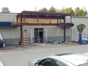 It took a lot of steel to create the former entry to our service department. — at Sunnyside Acura of Nashua NH.