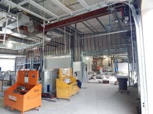 To the right of the new service drive entrance will be 3 to 4 bays for Accelerated Service. — at Sunnyside Acura of Nashua NH.