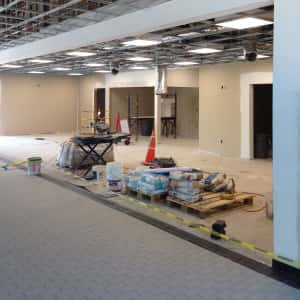 June 20, 2016 - The service drive looking toward where the Service Advisors will be stationed.