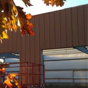 October 29, 2015 - The service department expansion is starting to take shape. The crew has started to work on the walls.