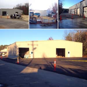 November 20, 2015 - The new Service Department Extension walls have been closed in and the rough-coat paving has been completed!