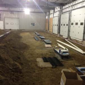 December 4, 2015 - New vehicle lifts will be installed at each service bay.