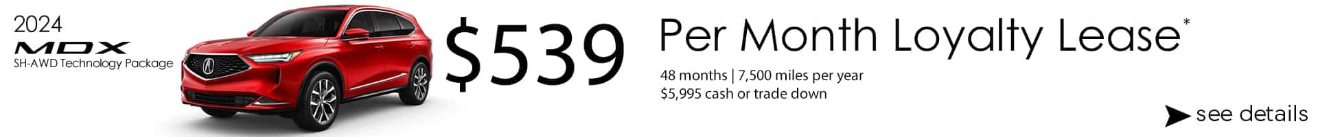 2024 Acura MDX SH-AWD Technology Package Lease Special Nashua NH