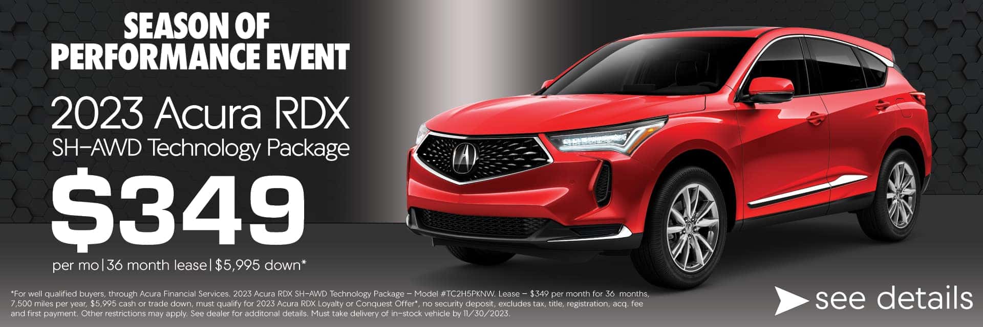 2023 Acura RDX Lease Offer Sunnyside Acura Nashua, NH 03063