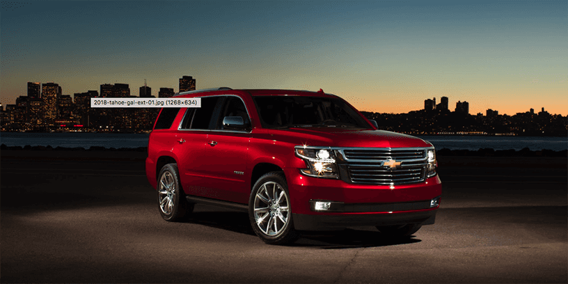 2018 Red Chevrolet Tahoe Front Exterior View