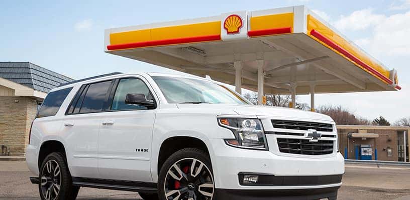 Chevrolet Vehicle Parked at Shell Gas Station