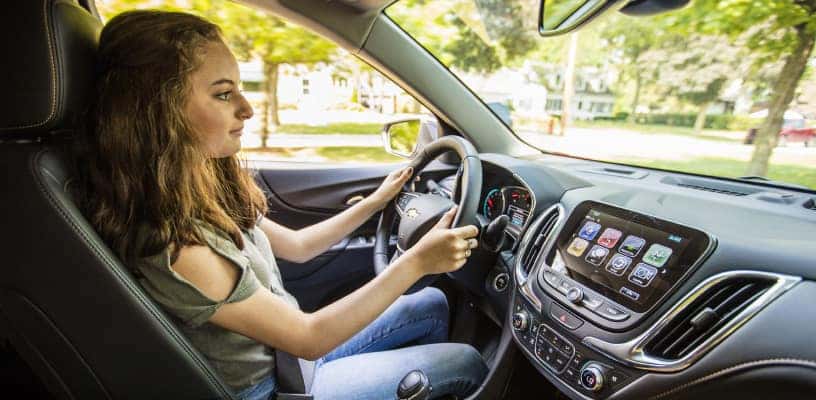 Teenager Driving Chevrolet Vehicle