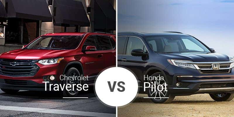 Chevy Traverse Vs. Honda Pilot: Three-Row Crossover Competition
